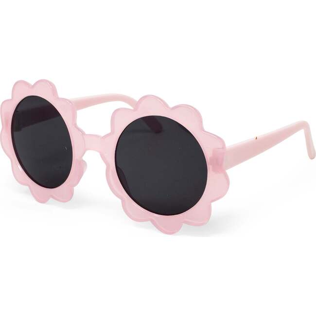 Kid's Transparent Petal Sunglasses, Pink - Sunglasses - 1