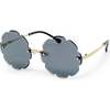 Kid's Frameless Petal Sunglasses, Black - Sunglasses - 1 - thumbnail