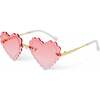 Kid's Frameless Heart Sunglasses, Pink - Sunglasses - 1 - thumbnail