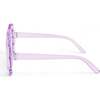 Kid's Transparent Petal Sunglasses, Purple - Sunglasses - 2