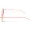 Kid's Rectangle Sunglasses, Pink - Sunglasses - 2