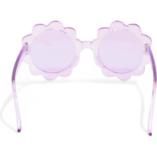 Kid's Transparent Petal Sunglasses, Purple - Sunglasses - 3