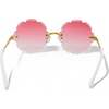 Kid's Frameless Petal Sunglasses, Pink - Sunglasses - 3