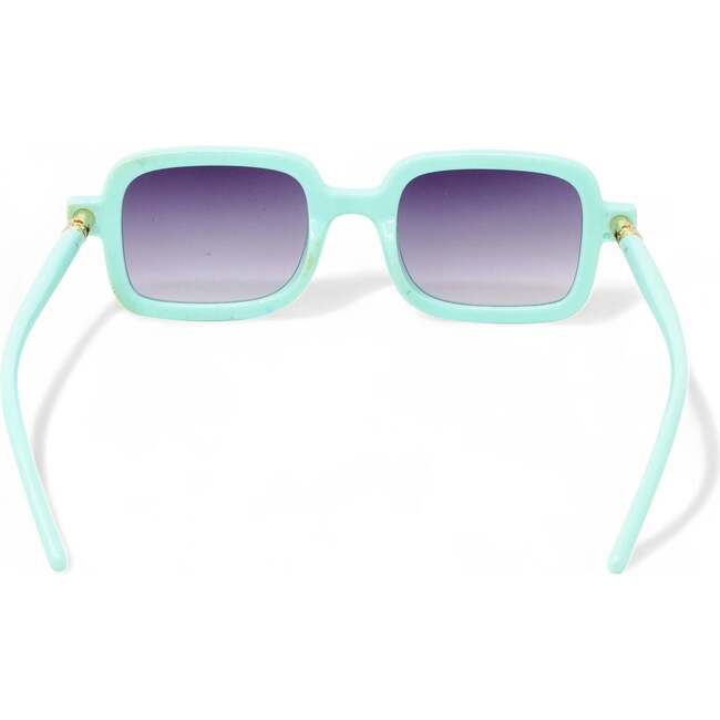 Kid's Rectangle Sunglasses, Teal - Sunglasses - 3