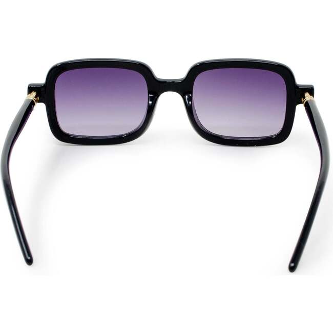 Kid's Rectangle Sunglasses, Black - Sunglasses - 3