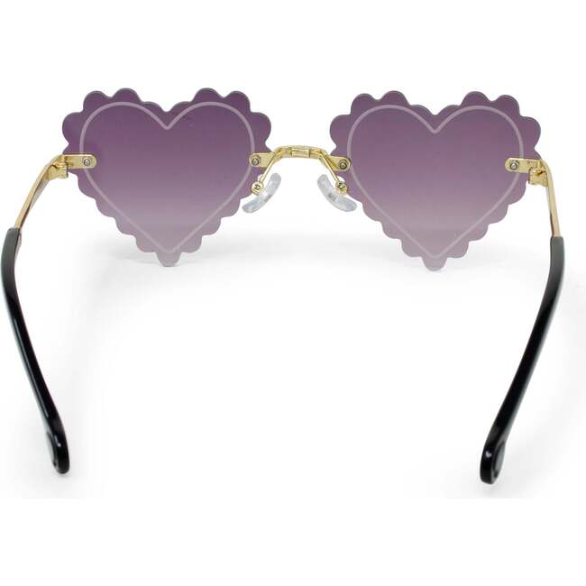 Kid's Frameless Heart Sunglasses, Purple - Sunglasses - 3