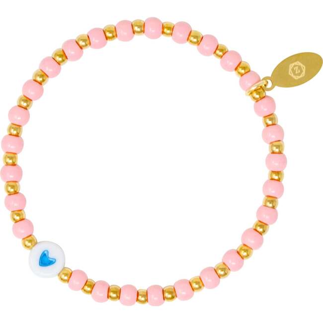 Girl's Tiny Daisies Stretchy Bead Bracelet Set, Blue - Bracelets - 3