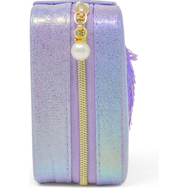 Girl's Sparking Sequin Heart Jewelry Box, Purple - Other Accessories - 3