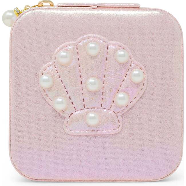 Girl's Mermaid Seashell Pearl Jewelry Box, Pink