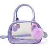 Girl's Game Day Glam Clear Crossbody Handbag, Purple - Bags - 1 - thumbnail