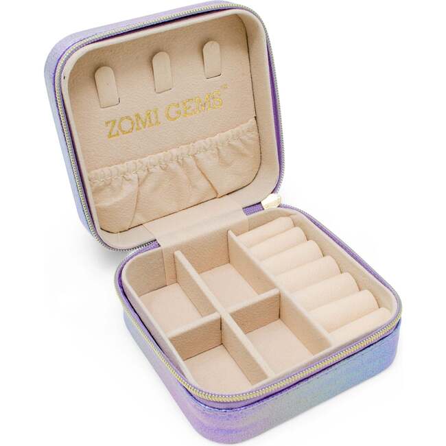 Girl's Sparking Sequin Heart Jewelry Box, Purple - Other Accessories - 4