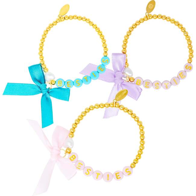 Girl's Girl's Besties Bow Stretchy Bracelet Set