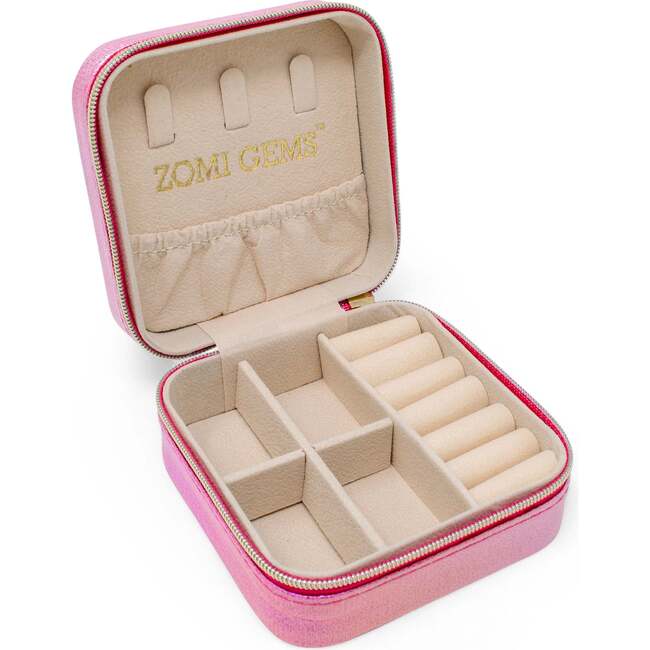 Girl's Sparking Sequin Heart Jewelry Box, Hot Pink - Other Accessories - 4