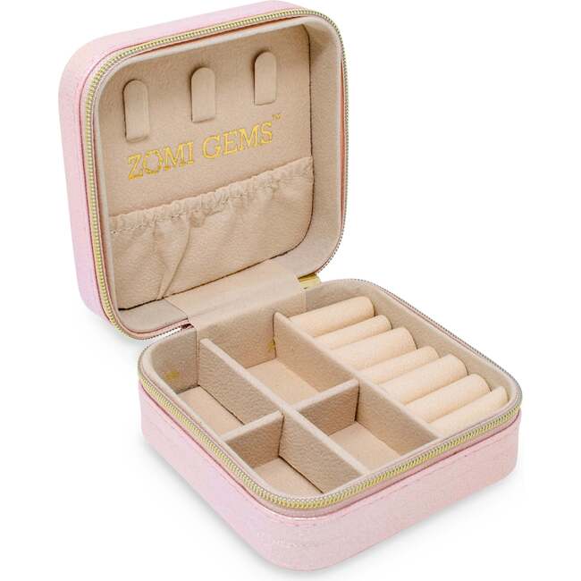 Girl's Sparking Sequin Heart Jewelry Box, Pink - Other Accessories - 4