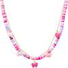 Girl's Colorful Disk Necklace & Charm Duo, Bows - Necklaces - 1 - thumbnail