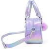 Girl's Game Day Glam Clear Crossbody Handbag, Purple - Bags - 2