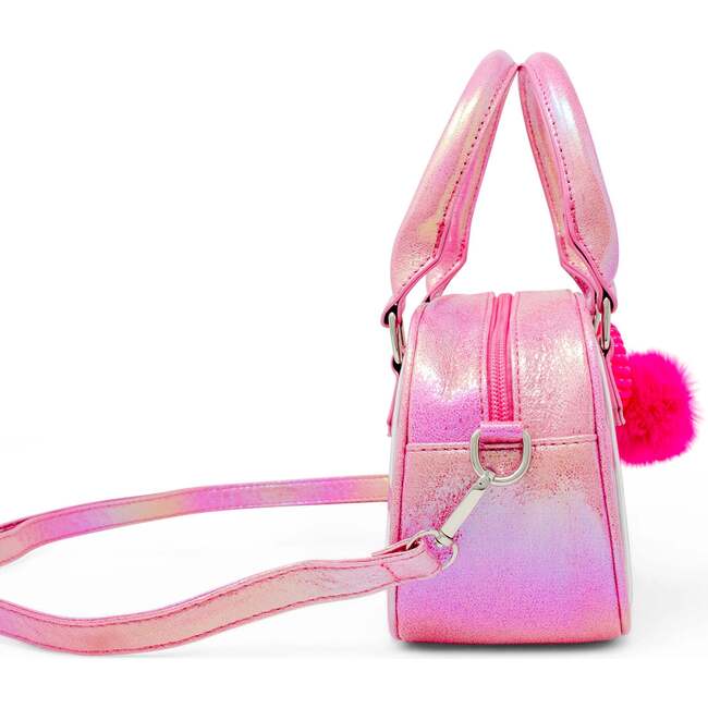 Girl's Game Day Glam Clear Crossbody Handbag, Hot Pink