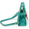 Girl's Crocodile Pony Handbag, Green - Bags - 2