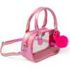 Girl's Game Day Glam Clear Crossbody Handbag, Hot Pink - Bags - 3