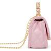 Girl's Classic Link Chain Top Handle Handbag, Pink - Bags - 2