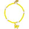 Girl's Butterfly Bead Dainty Bracelet Set, Pink/Yellow - Bracelets - 3