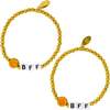 Girl's BFF Heart / Clover Bead Bracelet Set - Bracelets - 1 - thumbnail