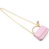 Girl's Classic Link Chain Top Handle Handbag, Pink - Bags - 4