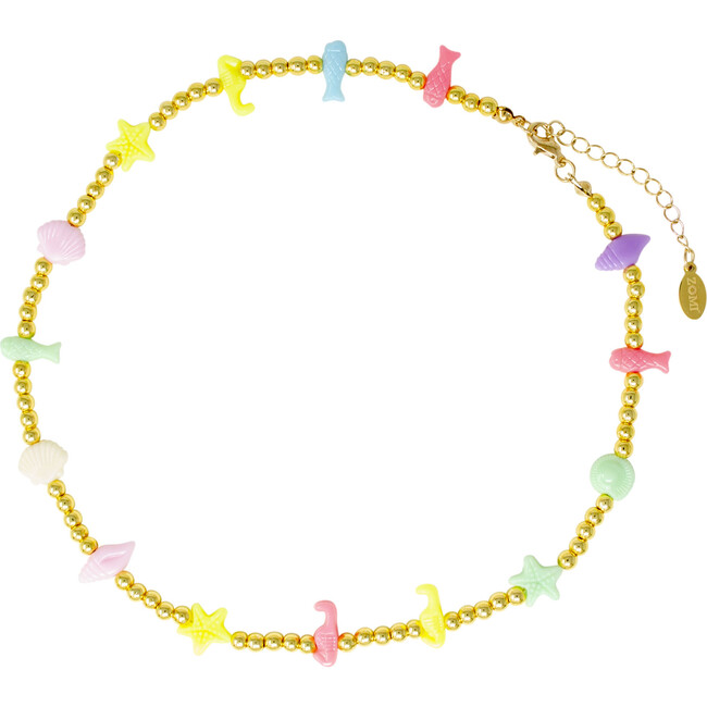Under The Sea Bead Necklace, Multicolors