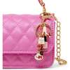 Girl's Classic Link Chain Top Handle Handbag, Hot Pink - Bags - 6