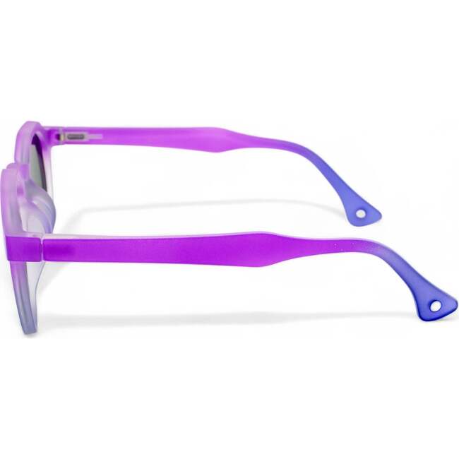 Bubble Luxe Polarized Round Kids Sunglasses, Purple