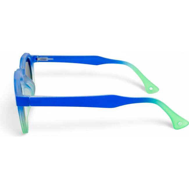 Bubble Luxe Polarized Round Kids Sunglasses, Blue