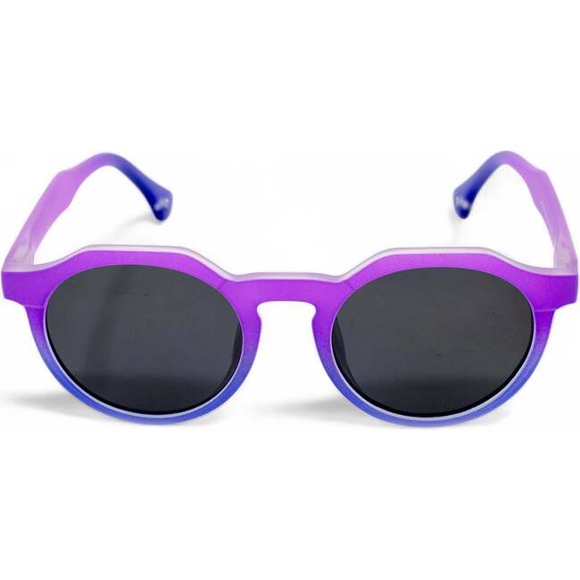 Bubble Luxe Polarized Round Kids Sunglasses, Purple - Sunglasses - 3