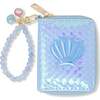 Shiny Seashell Mermaid Wallet, Blue - Bags - 1 - thumbnail