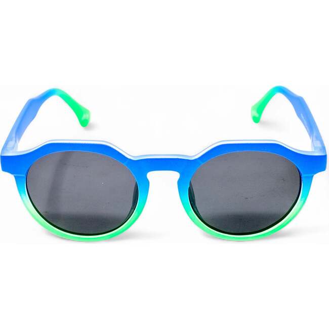 Bubble Luxe Polarized Round Kids Sunglasses, Blue - Sunglasses - 3