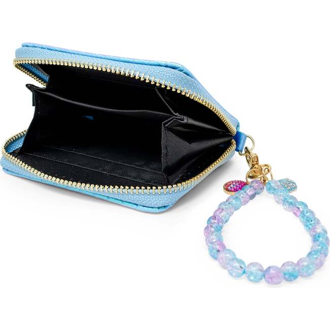 Shiny Seashell Mermaid Wallet,  Blue