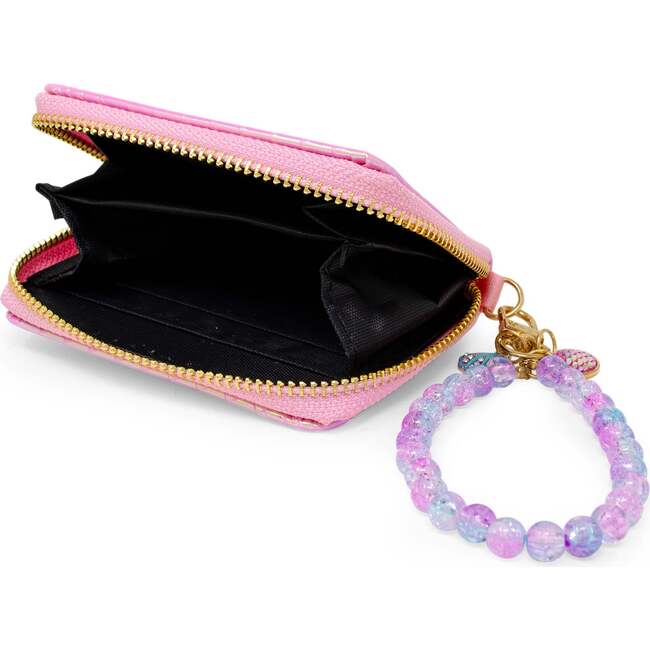 Shiny Seashell Mermaid Wallet,  Pink