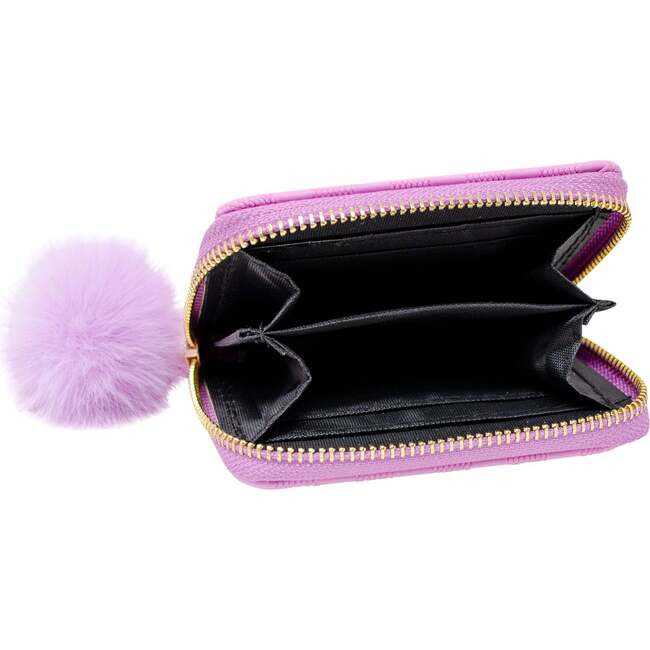 Shiny Tie Dye Mermaid Scale Wallet,  Purple