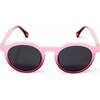 Bubble Luxe Polarized Round Kids Sunglasses, Pink - Sunglasses - 3