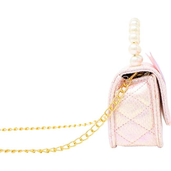 Mermaid Tail Pearl Handle Bag,  Pink