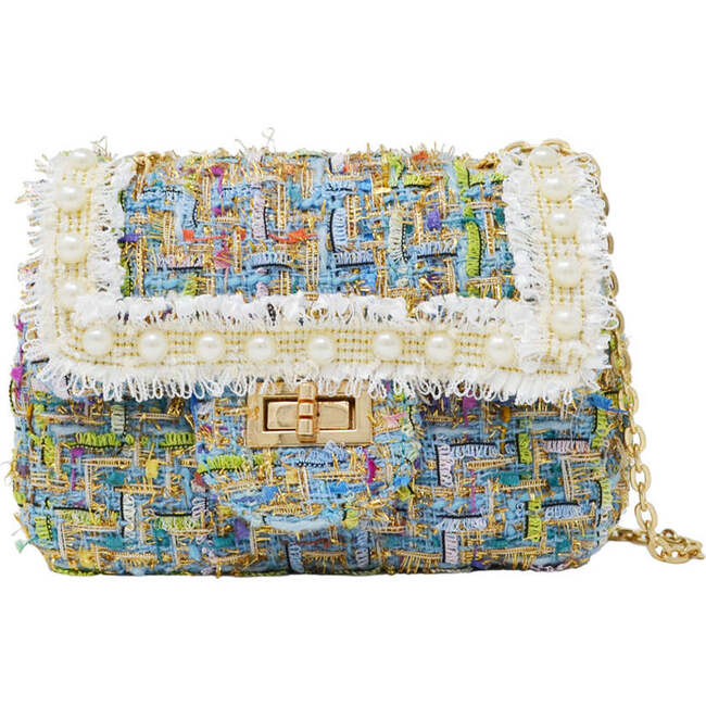 Classic Tweed Handbag,  Blue