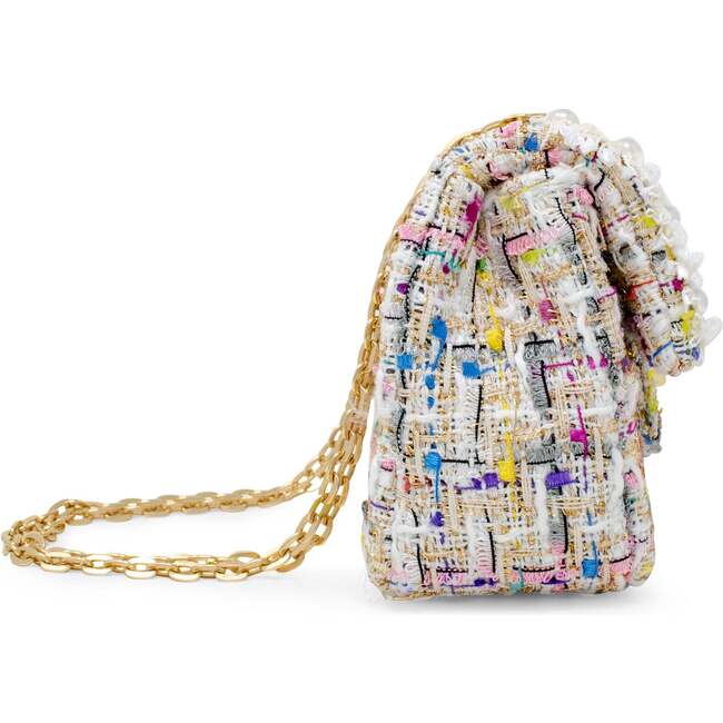 Classic Tweed Handbag,  White