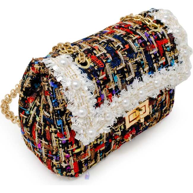 Classic Tweed Handbag, Black - Bags - 3