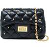 Classic Quilted Stud Handbag, Black - Bags - 1 - thumbnail