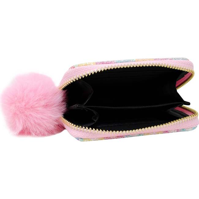 Glitter Hearts Wallet,  Pink