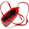 Quilted Rhinestone Tote Bag, Red - Bags - 5