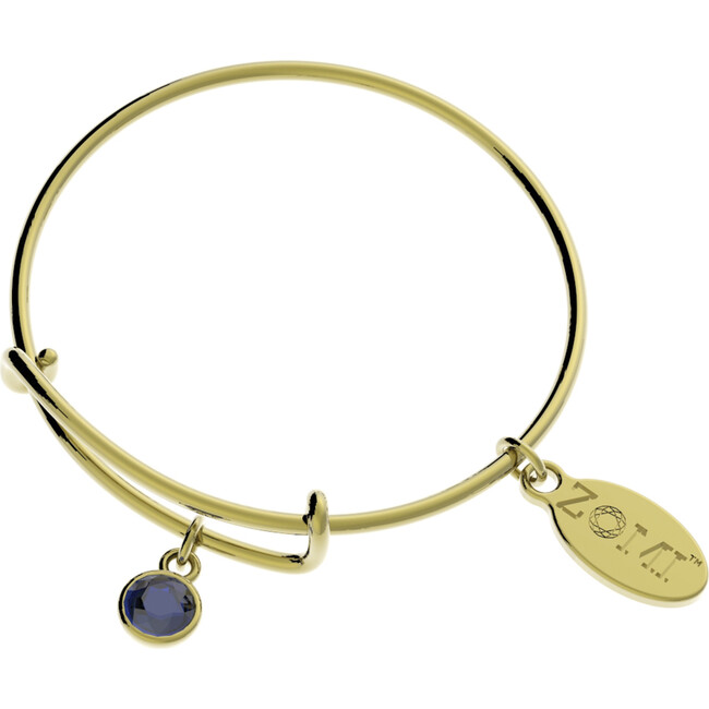 September Birthstone Bangle Bracelet