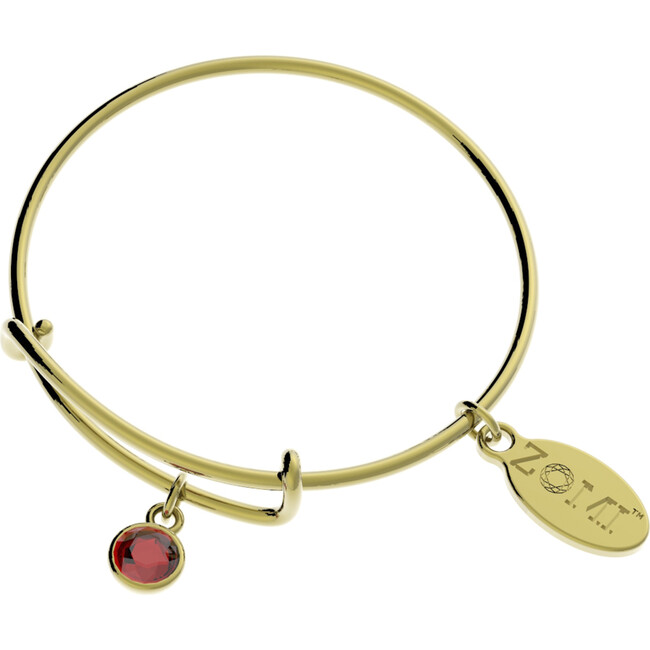 July Birthstone Bangle Bracelet