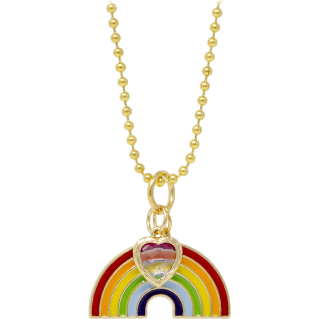 Rainbow and Heart Necklace