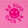 Happy Face "BE KIND" Message T-Shirt and Short Set Kids, Hot Pink - Mixed Apparel Set - 4
