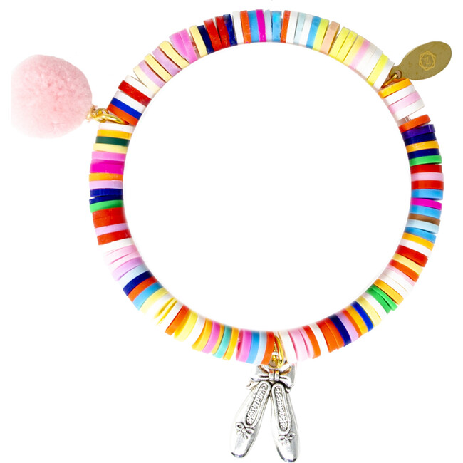 Rainbow Ballet Pointe Shoes Bracelet